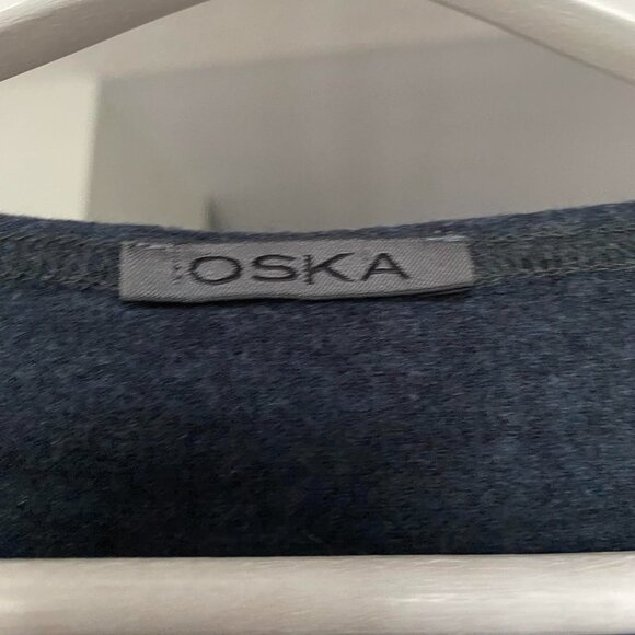 OSKA Dark Grey 100% Wool Lagenlook Made in Germany Lightweight Sweater Sz 0 - Picture 3 of 9